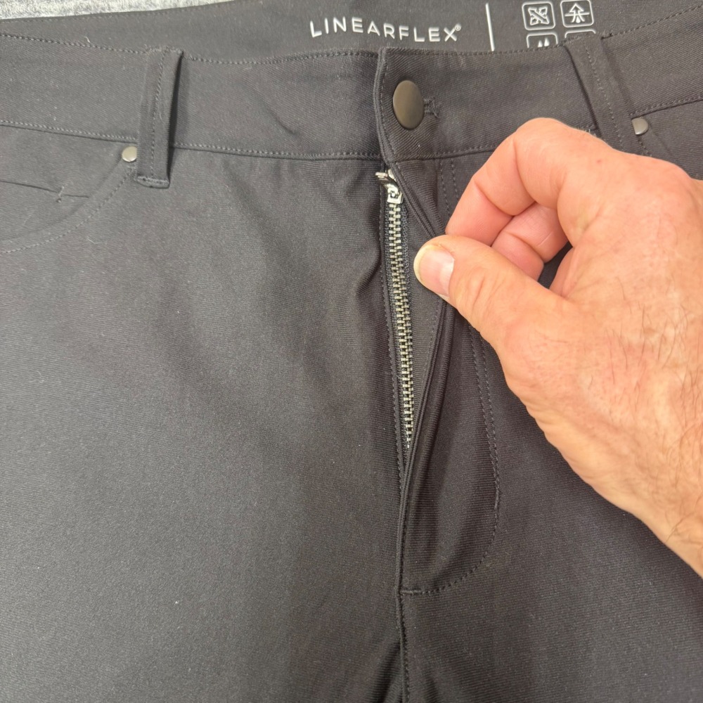 Linearflex Mens Black Performance Stretch Pants W… - image 4